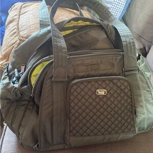 Lug Propeller Dark Green Overnight Crossbody Weekender Duffel Bag Travel‎ Gym